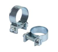 10 mini abrazaderas de manguera ajustables - Fijaciones galvanizadas de acero al carbono for combustible, tuberías y ventilación (7-18 mm)(9-11mm)