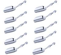 10 mini palas de acero inoxidable para té, café, hielo, palas pequeñas para té, café, caramelos, helados, postres, azúcar, cocina o bufé