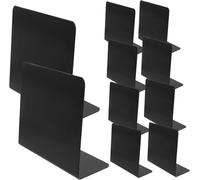 10 Mini Sujetalibros En Forma De L, Elegantes Soportes para Libros De Escritorio, Topes De Estantería Duraderos para La Organización De Bibliotecas, Dormitorios Y Oficinas.