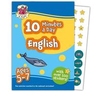 10 Minutes a Day English for Ages 5-7 (with over 100 stickers) (CGP KS1 Activity Books and Cards)