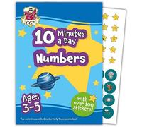10 Minutes a Day Numbers for Ages 3-5 (with over 100 stickers) (CGP Reception Activity Books and Cards)