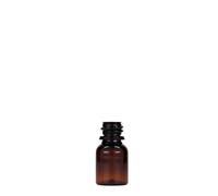 10 ml frasco médico de PET 'Easy Living', marrón, plástico, boca: DIN 18