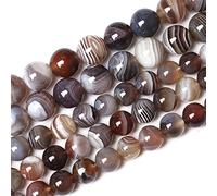 10 mm 36 unidades AAA naturales Botswana Sardonyx Ágata Piedras preciosas para la fabricación de joyas Cristal Energía Piedra Sanadora DIY Pulsera Collar