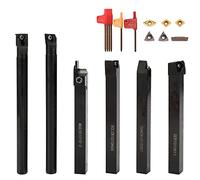 10 mm 6pcs de aleación dura de bricolaje con carbido insertar tiburón listón tiburón herramientas de barra de aburrimiento de herramientas de giro para maquinaria de acero