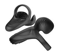 10 Modos de Vibración Anillo Masajeador con Control Remoto, Punto G, Recargable Impermeable Masajeador de Pezones, Masajeadores de Perineo para Parejas