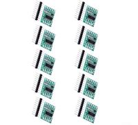 10 módulos de sensor de celda de carga HX711 con entradas de doble canal adecuados para Arduino, con convertidor ADC de 24 bits y bajo consumo de energía (placa pequeña)