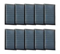10 módulos fotovoltaicos pequeños de 5 V 30 mA de 53 x 30 mm para kits de experimentos electrónicos, fuente de alimentación