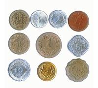 10 Monedas Antiguas De La República Islámica De Pakistán. Monedas Coleccionables Rupias Paquistaníes De Paisa. Ideal para Banco De Moneda, Sostenedores De Moneda Y Album De Monedas