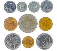 10 monedas coleccionables de América del Sur y del Norte, Europa, Asia, África y Oriente Medio Todos los conjuntos de monedas del mundo.