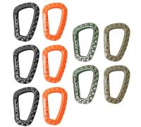 10 Mosquetones De Plástico, Mosquetones En Forma De D, Mosquetones Portátiles, Hebillas Para Colgar Mochilas, Adecuados Para Montañismo, Camping, Botella De Agua, Hebillas Para Colgar Mochilas