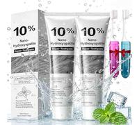 10% Nano-Hydroxyapatite Toothpaste,Natural Fluoride Free Toothpaste,For Enamel Protection And Tooth Strengthening,Fresh Breath,Gentle And Formula,Daily Protection. (2Pcs, 4 * 4 * 17)