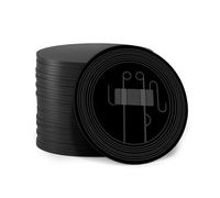 10 NFC Tag 215 NTAG215 NFC Tag Tarjeta de PVC en Negro de 25 mm de diámetro Tarjetas NFC 215,Etiquetas NFC Programables 504 Bytes,Compatibles con para Todos los Dispositivos Habilitados NFC