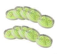 10 niveles de burbuja para nivel de burbuja con medidor circular acrílico de 32 x 7 mm para mecanizado de radio interno de precisión y errores mínimos de paralaje