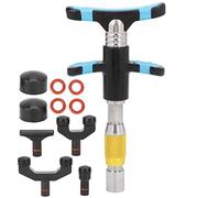 10 Niveles Manual Masajeador Espinal, Portátil Herramienta de Ajuste Quiropráctico con 4 Cabezales de Masaje, Ajuste de Columna Masajeador de Espalda para Casa(oro)