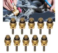 10 núcleos de válvula de aire acondicionado M8 AC, 10 unidades, estos núcleos de válvula de CA son fiables, lo que los hace adecuados para diferentes tipos diseñados para un uso duradero con una