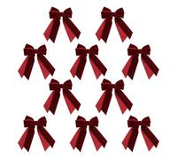 10 nudos de cinta de terciopelo - de corona de de ajustable para interior y exterior, en casa, árbol genealógico de Navidad