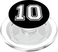10 Number Ten Team Sports Diseño gráfico a juego Varsity PopSockets PopGrip para MagSafe