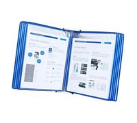 10 organizadores de referencia de montaje en pared de fácil carga, ideales para talleres, laboratorios, almacenes, a prueba de polvo (azul)