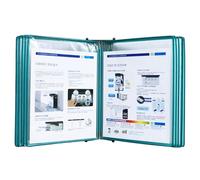 10 organizadores de referencia de montaje en pared de fácil carga, ideales para talleres, laboratorios, almacenes, a prueba de polvo (verde)