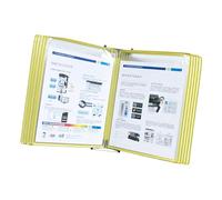 10 organizadores de referencia montados en la pared de fácil carga, diseñados para talleres, laboratorios, almacenes, a prueba de polvo (amarillo)