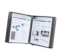 10 organizadores de referencia montados en la pared de fácil carga para taller, laboratorio, almacén, a prueba de polvo (negro)