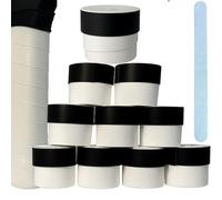 10 Overgrips Padel Blanco Grip Padel y Tenis Absorbente - Empuñadura para Mejorar Agarre en Raqueta y Palas - Grips Accesorios Pádel + Protector Pala de Padel Transparente - Padel Gripping Adherente