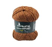 10 Ovillos de Algodón, Hilo para tejer a crochet (Quemado), 50g x 125 mt, Para Ganchillo y Agujas de Tejer, Para Tejer DIY, Hilos de Ganchillo y Agujas, Made in Italy, BORGO DE’ PAZZI FIRENZE