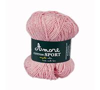 10 Ovillos de Algodón, Hilo para tejer a crochet (Rosa baby 11), 50g x 125 mt, Para Ganchillo y Agujas de Tejer, Para Tejer DIY, Hilos de Ganchillo y Agujas, Made in Italy, BORGO DE’ PAZZI FIRENZE