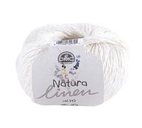 10 Ovillos Dmc Natura Linen color Blanco
