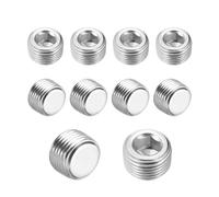 10 Pack 1/16 1/8 1/4 3/8 1/2 3/4 1 BSPT NPT Male Thread Hex Socket Allen Pipe Stainless Steel SS304 BIANMTSW(BSPT,1")