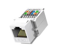 10 Pack Cat6 RJ45 Jack, Tool Less No Punch-Down Tool Required Module Coupler