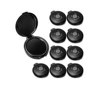 10 Pack Fingerprint Ink Pads, Mini Black Thumbprint Stamp Pad, Easy to Wash Portable Thumbprint Kit