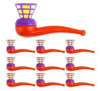 10 Pack Floating Blow Ball - Classic Childhood Blow Pipe Balls Game | Balance Blowing Toys For Kids Fun,Travel, Party, Classroom, Outdoor Play And Nostalgic Game Activities