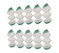 10 Pack Fundas Lámpara Gas Portátiles Verdes | Pack 10 unidades, material poliéster, 3 para capas gruesas, para resistencia térmica, ideal camping(Steel clip)