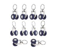 10 Pack Heavy Duty Track Pulley Door Drapery Glider Rollers - Smooth Sliding Rail Track Carrier System(H47.4MM)
