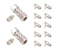 10 Pack High Pressure Brass isting Nozzles With 3/8" Interface Quick Connector, Can Be Connected To Stainless Steel Tube, No Water Leakage, Dust Control Water ist Sprayers 10/(Size:Orifice 0.2mm,)