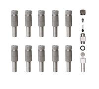 10 Pack Low Pressure isting Nozzles for Outdoor Cooling isting System, 6mm Clogging- Farm Nozzle, Fog ist Spray Nozzle (Size:Orifice 0.4mm,)