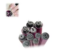 10-Pack Nail Art Flower Stamping Pen, Nail Art Stamping Pen Set,Nail Art Pen Nail Art Design Tools,Art Stamping Pen Diy Nail Art Tools,Dot Painting Tool Nail Art Graffiti Diy