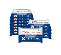 10 Pack Portable Disinfection Wipes Moist Wipes with 75% Alcohol for Deep Cleaning Hands Tables Chairs and So On New