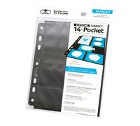 10 pack ultimate guard black 14 pocket standard size + mini american c