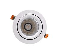 10 Packs of 12W Anti-Fog Spotlights CRI90 High Color Rendering Rotary Adjustable LED Recessed Ceiling Light 95mm Mounting Aperture Anti-Glare COB Downlight (6000k)