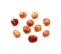 10 Packs of Brazilian Tumbled Polished Natural Carnelian Crystal, Crystals and Healing Stones Quartz Bulk for Wicca, Reiki, Healing Energy, Chakra Stones, Witchcraft Supplies(0.5LB)