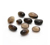 10 Packs of Brazilian Tumbled Polished Natural Smoky Quartz Crystal, Crystals and Healing Stones Quartz Bulk for Wicca, Reiki, Healing Energy, Chakra Stones, Witchcraft Supplies(0.5LB)