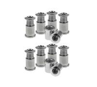10 Pairs Bolts Chainring Bolts & Nuts for Mountain Bike Silver-A