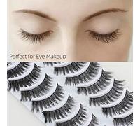 10 Pairs Long Thick Curly 3D Fake Eyelashes for Makeup Woman Girls Wedding Party Stage Selfie Black