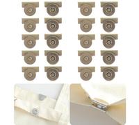 10 Pairs Magnetic Snaps Strong Closures No Sewing For Purses Handbag Schoolbag Clothing Jeans Curtains And Crafts (Copper)