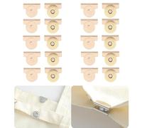 10 Pairs Magnetic Snaps Strong Closures No Sewing For Purses Handbag Schoolbag Clothing Jeans Curtains And Crafts (Gold)
