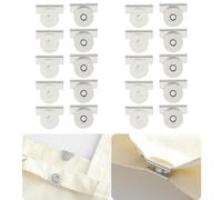 10 Pairs Magnetic Snaps Strong Closures No Sewing For Purses Handbag Schoolbag Clothing Jeans Curtains And Crafts (Silver)