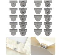 10 Pairs Magnetic Snaps Strong Closures No Sewing For Purses Handbag Schoolbag Clothing Jeans Curtains And Crafts (Gunmetal)