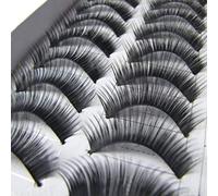 10 Pairs Makeup Handmade Natural Thick False Eyelashes Long Eye Lashes Extension Black . Fashion professionals